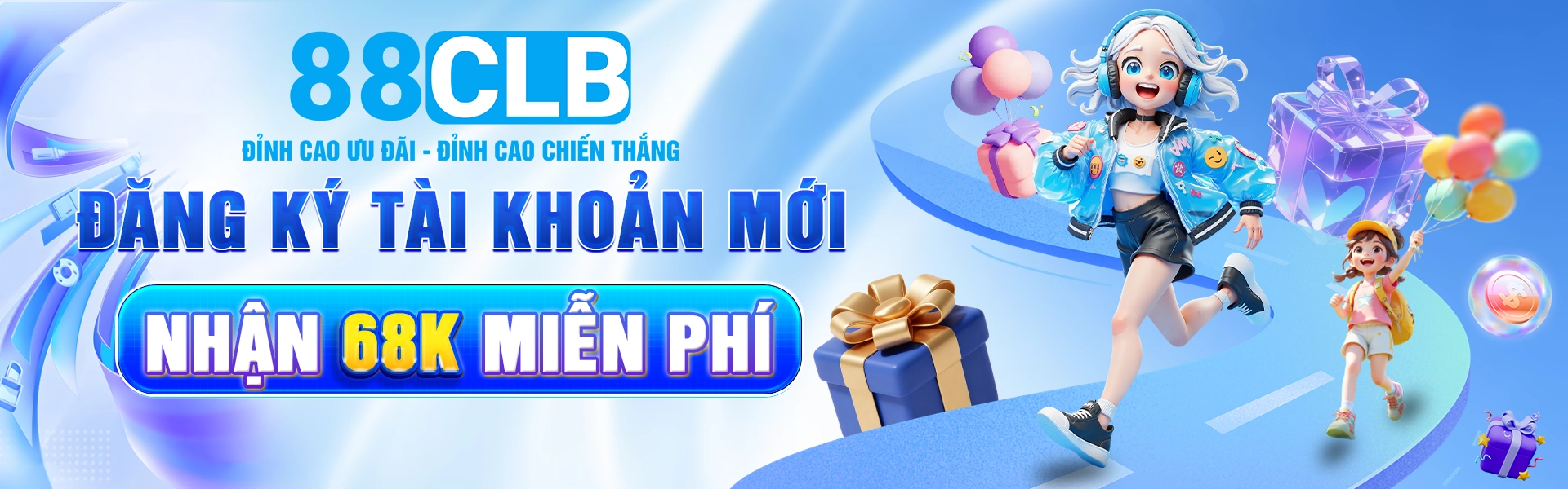 đăng ký tài khoản mới nhận ngay 68k miễn phí từ nhà cái 88CLB